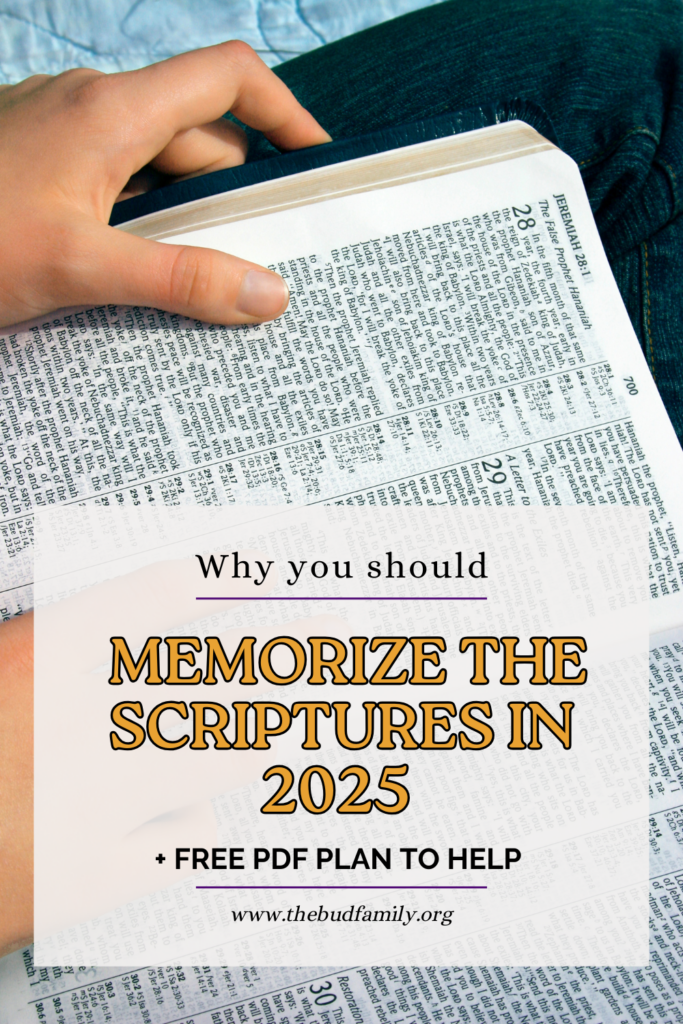 Bible Memorization Plan 2025