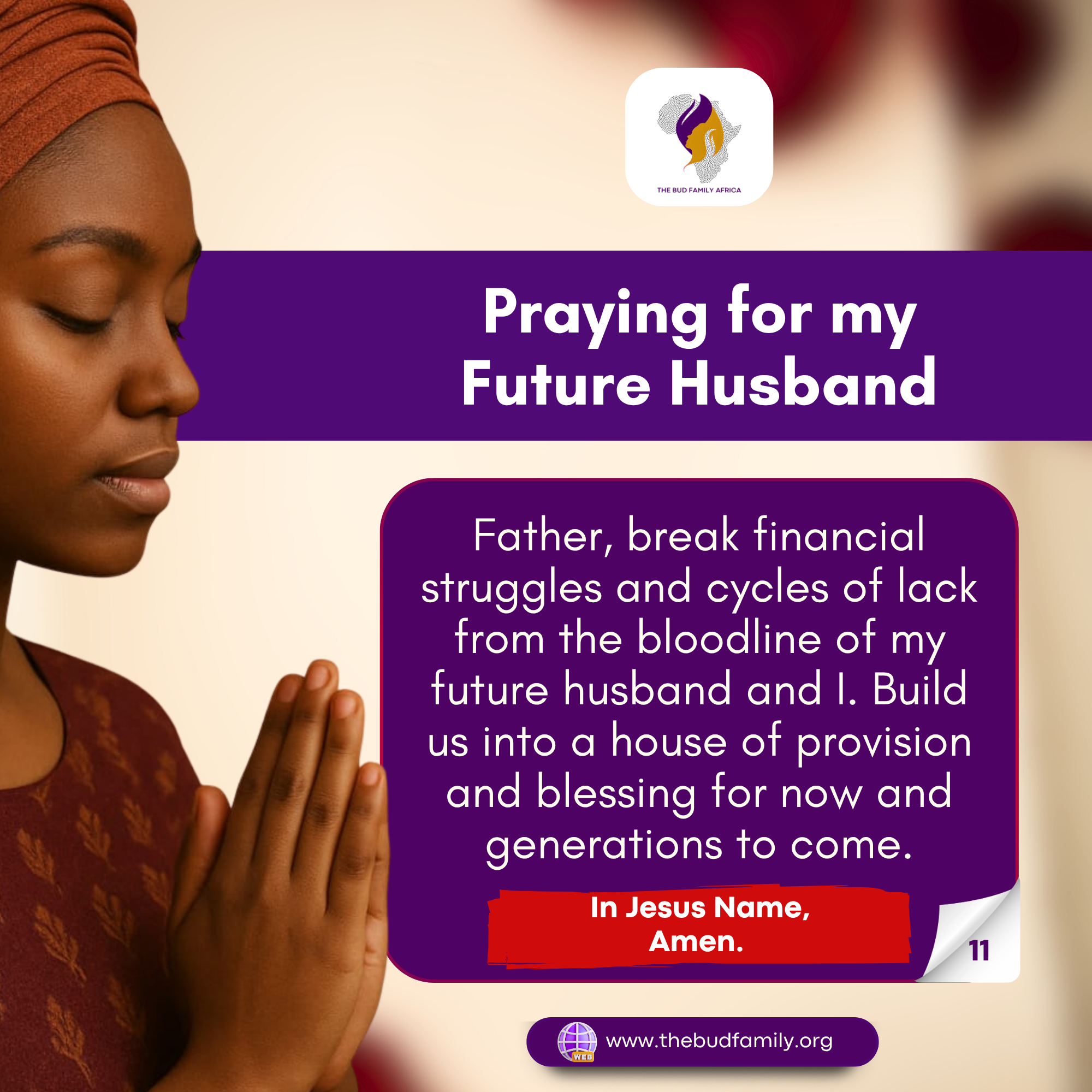 PRAYING FOR MY FUTURE HUSBAND DAY 11