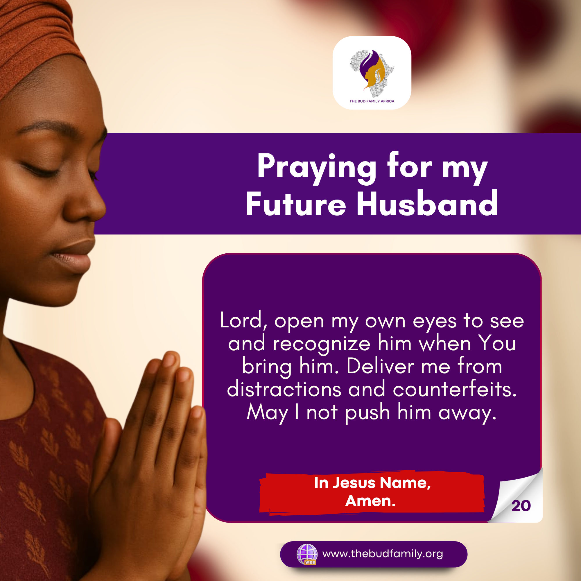 PRAYING FOR MY FUTURE HUSBAND DAY 20