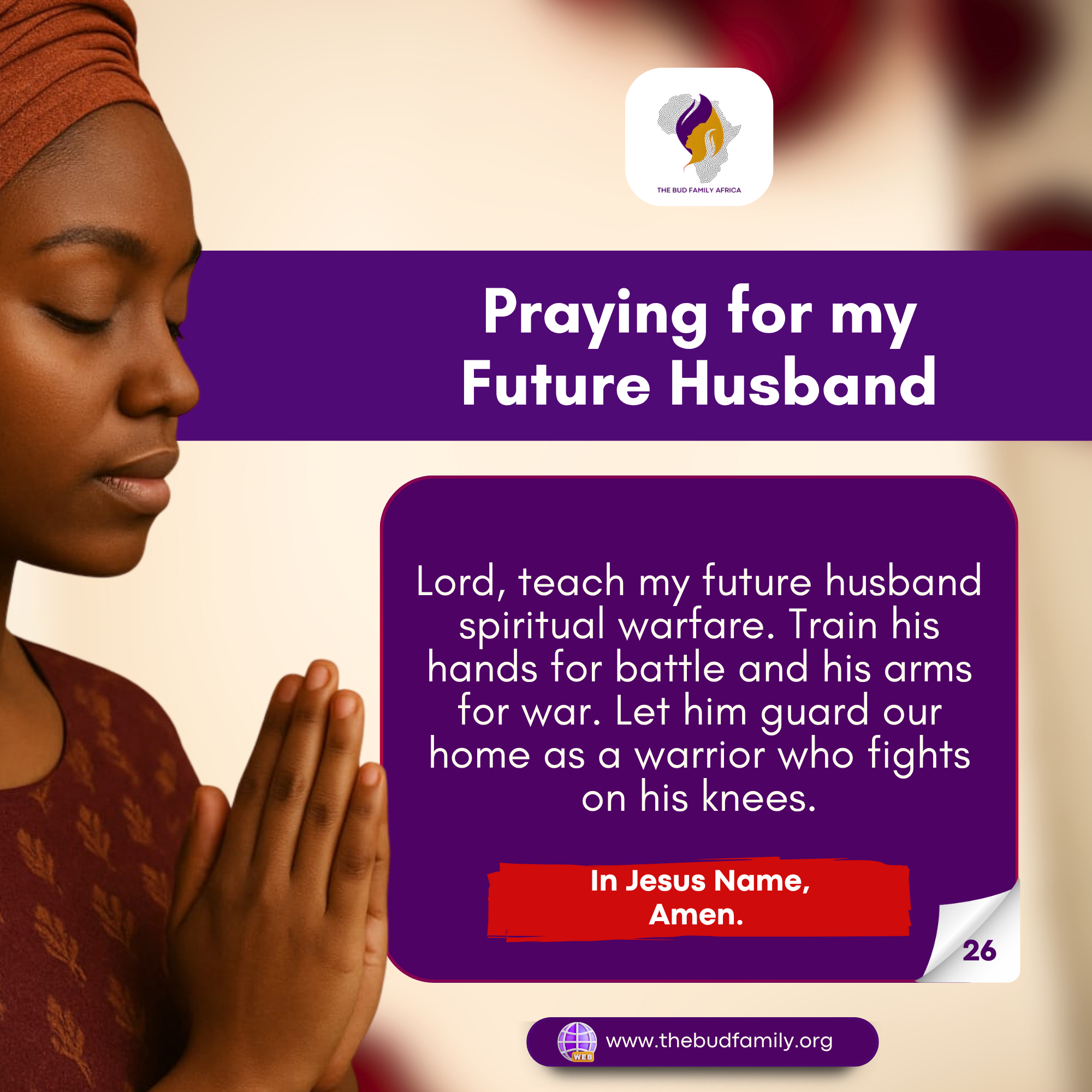 PRAYING FOR MY FUTURE HUSBAND DAY 26