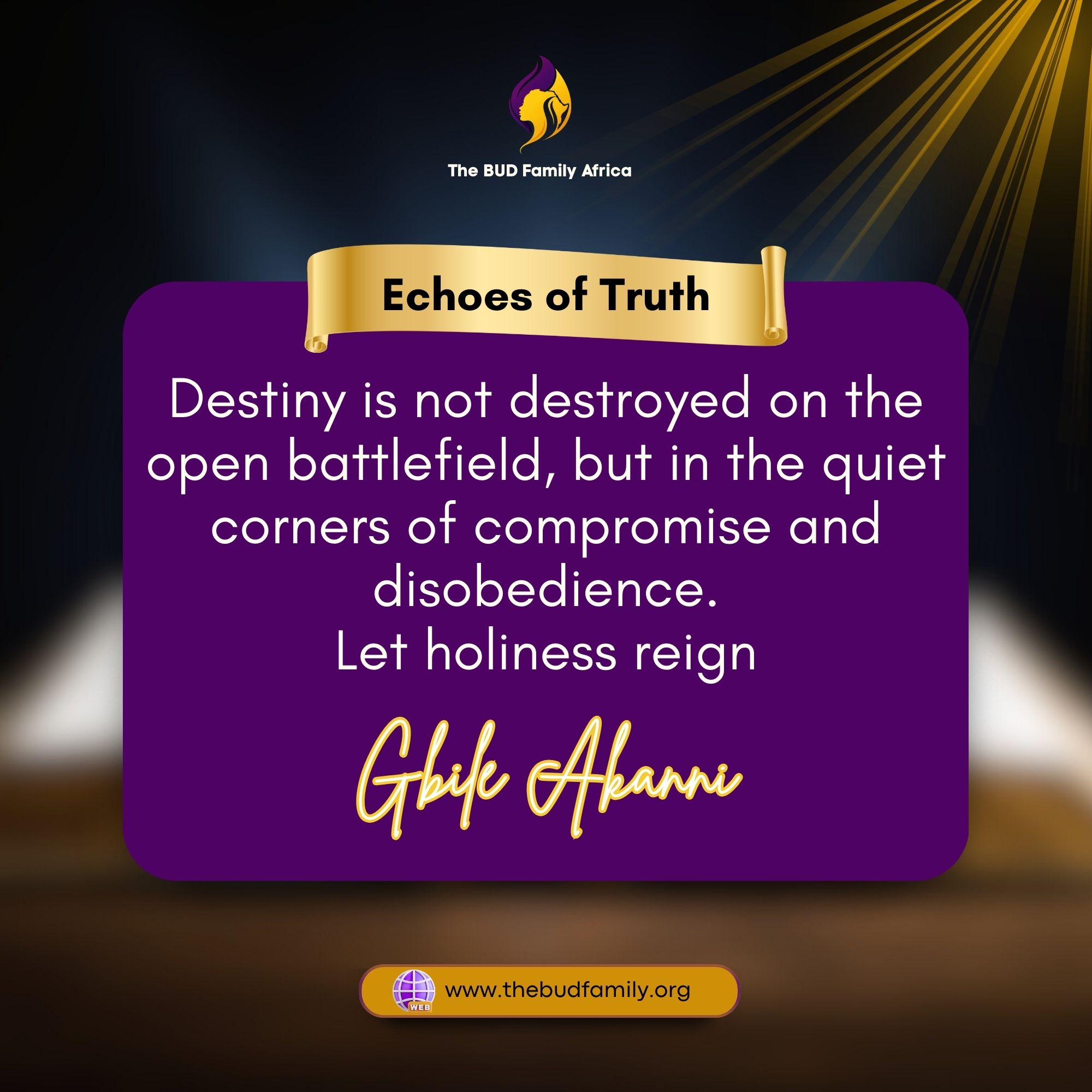 Fulfil Your Destiny