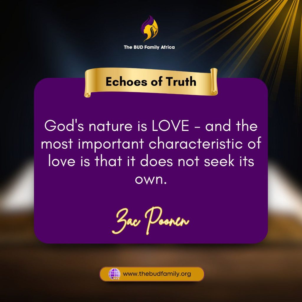 Love is Not Self-Seeking.