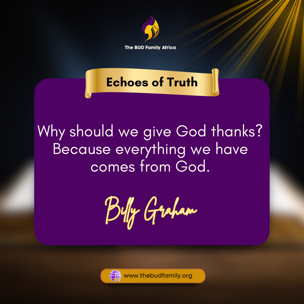 Gratitude Begins With Understanding