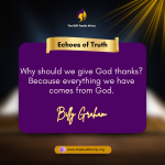 Gratitude Begins With Understanding
