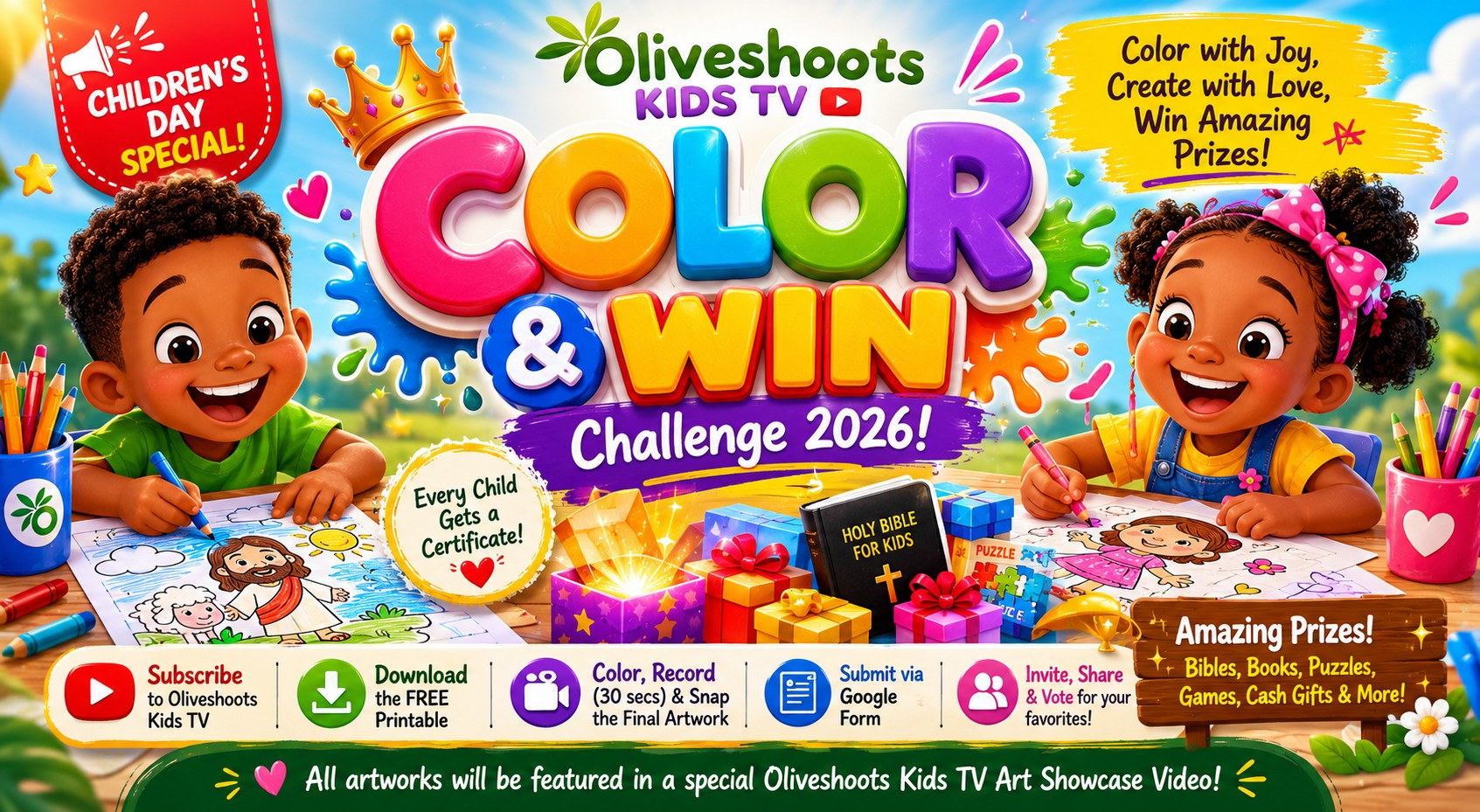 COLOR AND WIN CHALLENGE