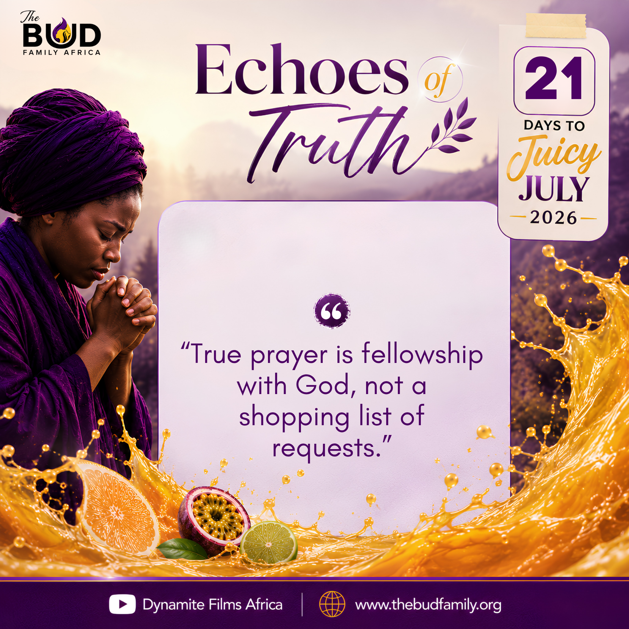 Fasting for His Presence