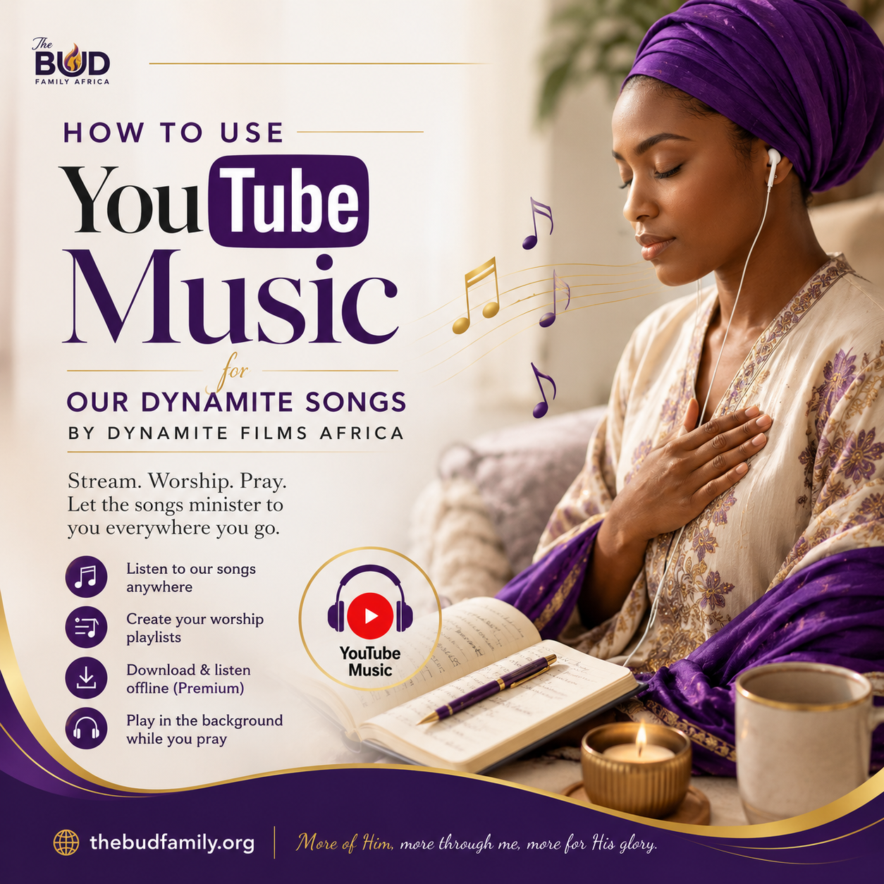 How to Use YouTube Music for Dynamite Films Africa Songs